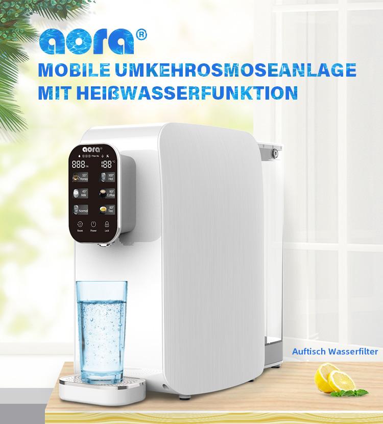 AORA – Mobile Umkehrosmoseanlage mit Heißwasserfunktion ohne Festwasseranschluss